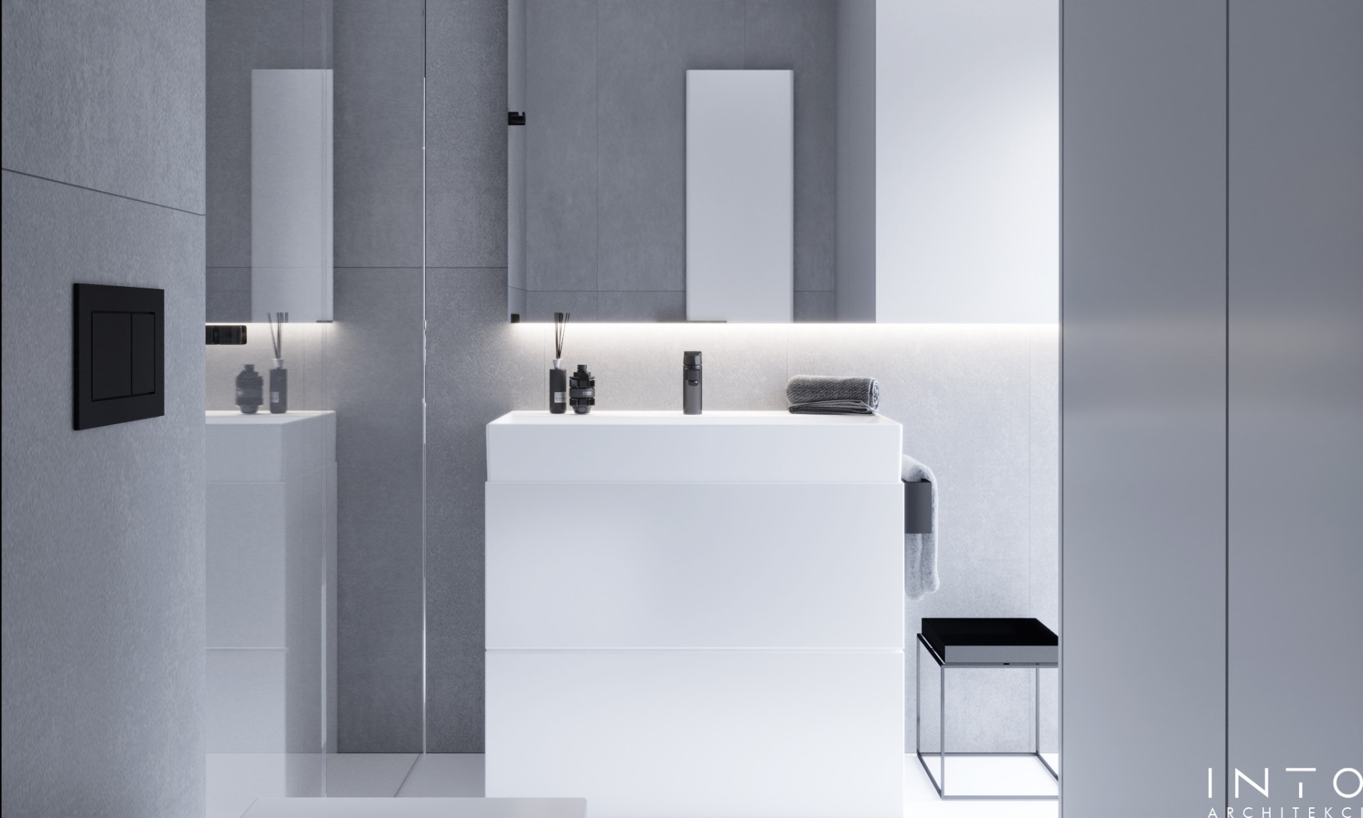 Minimalistyczne mieszkanie 55 m² Warszawa